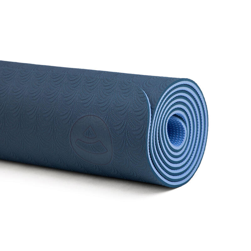 Yogamatte Lotus Pro, TPE blau/hellblau