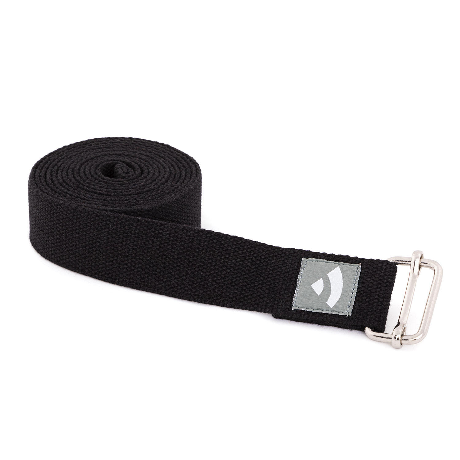 BODHI Yogagurt Asana Belt, Schiebeschnalle Baumwolle schwarz