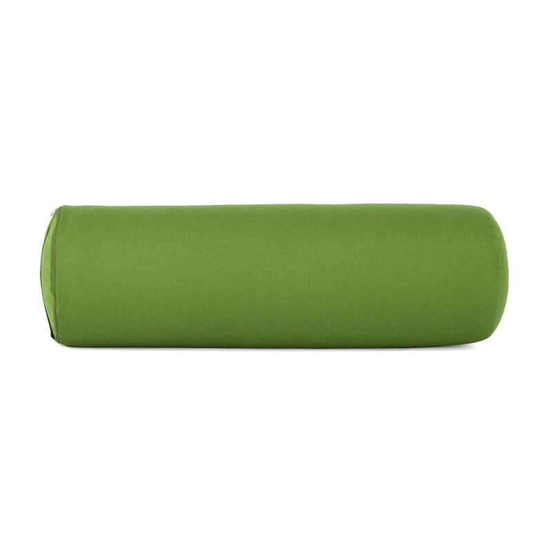 Yoga-Bolster (rund) BASIC olive, Dinkelhülsen