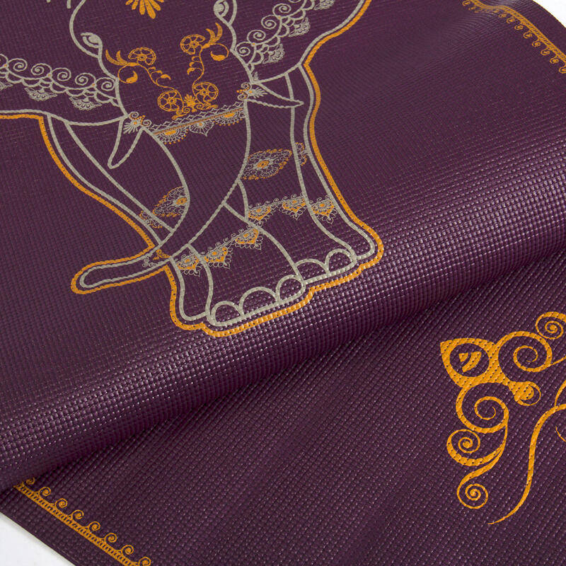 Yogamatte LEELA Collection AUBERGINE, Big Elephant bi-color, PVC