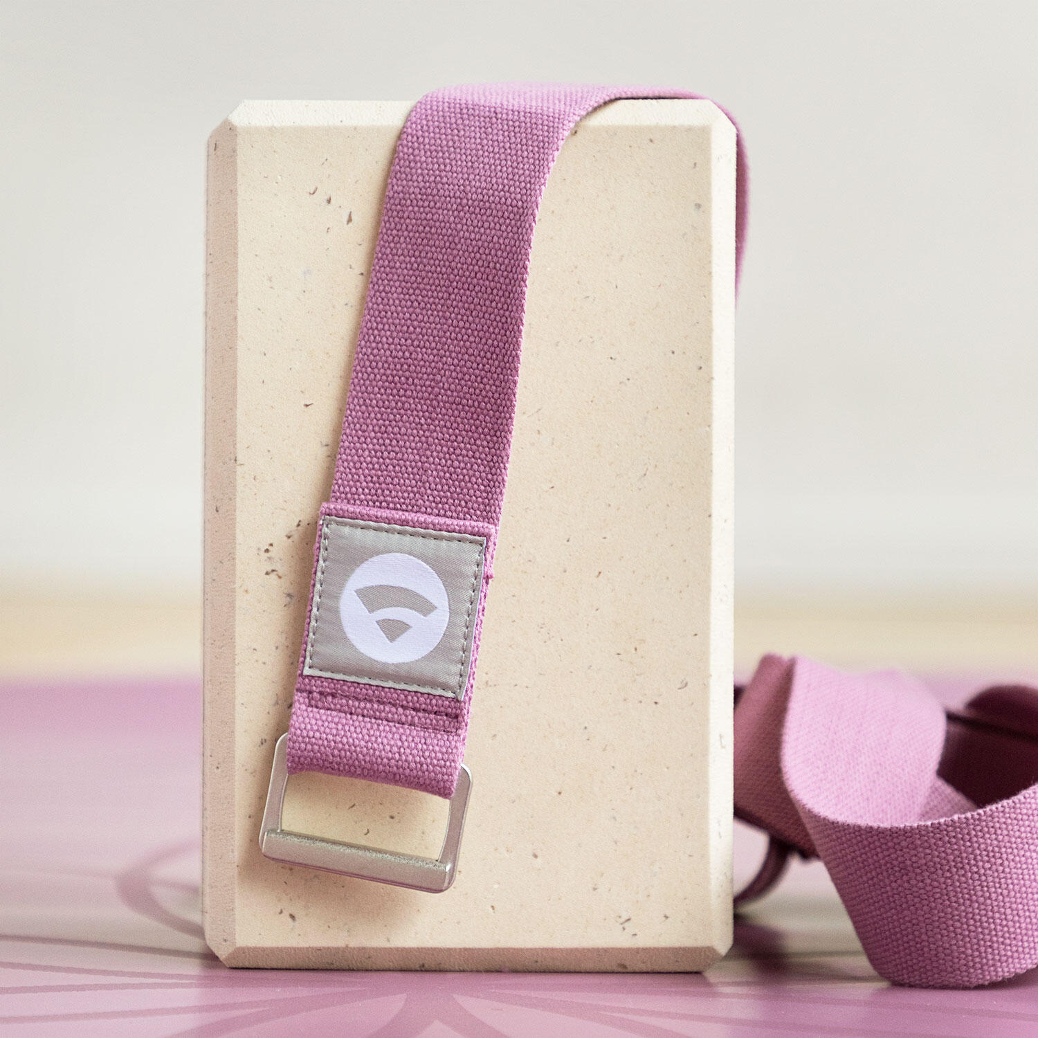 PADMA Yogagurt Baumwolle mit Schiebeschnalle Edelstahl matt, anthrazit 5/6