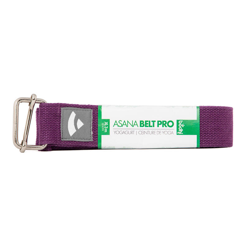 Asana Belt XL (PRO) aus Baumwolle mit Schiebeverschluss, lila