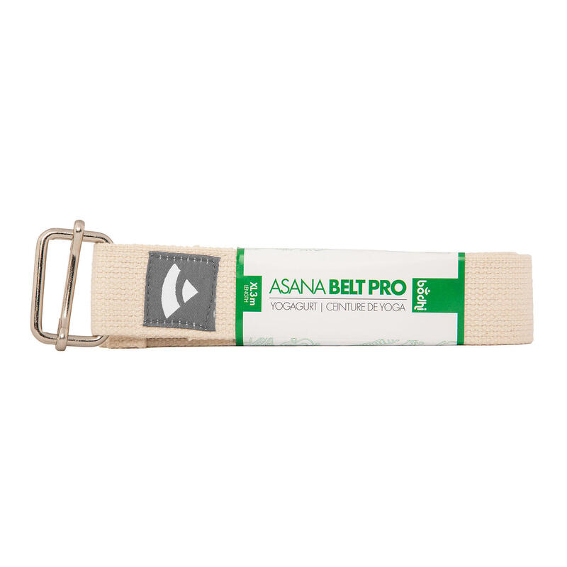 Asana Belt XL (PRO) aus Baumwolle mit Schiebeverschluss, natur