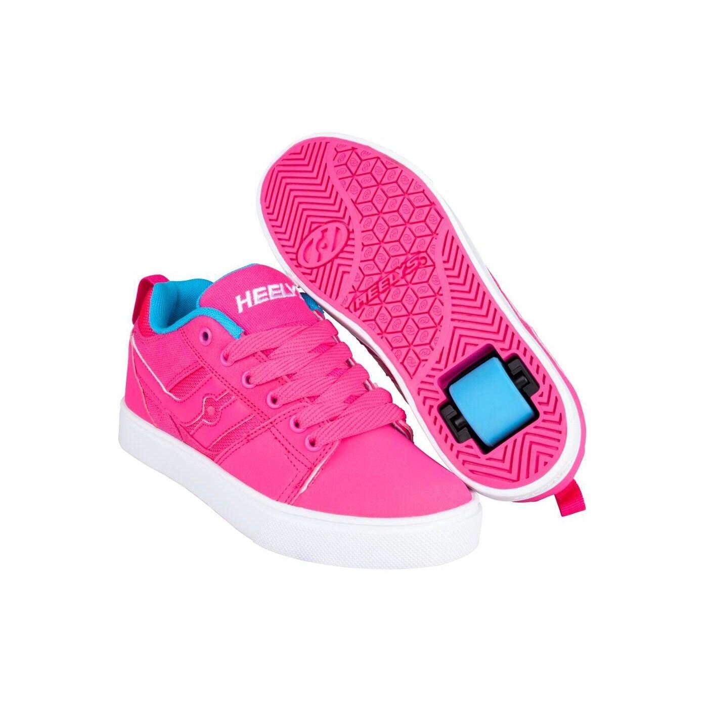 HEELYS Racer 20 Hot Pink/Light Blue Kids Heely Shoe