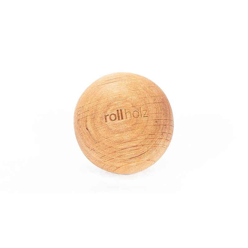 Faszienball 4 cm Kugel Erle aus FSC zertifiziertem Holz - ROLLHOLZ