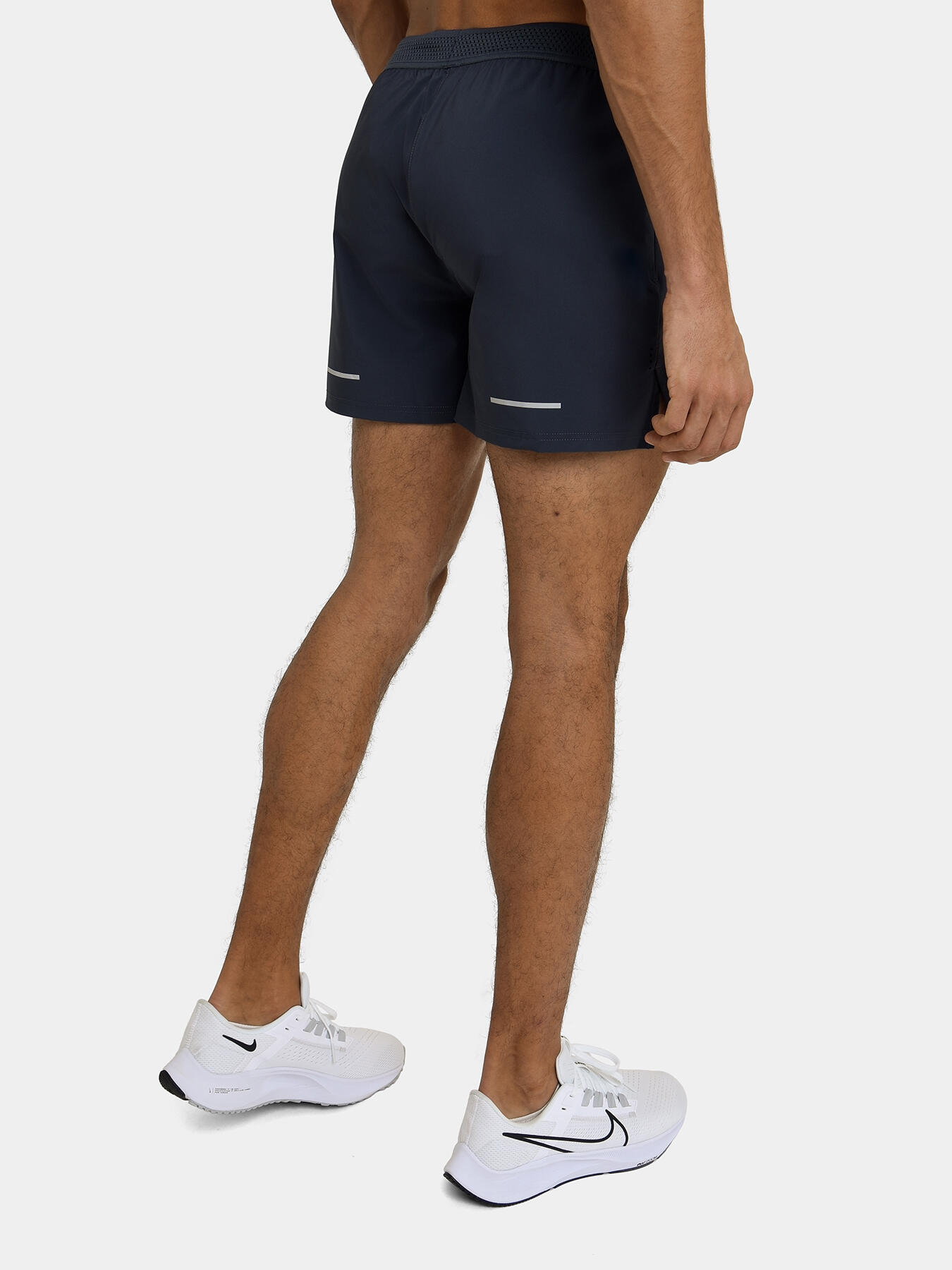 Men's Flyweight Running Shorts with Zipped Pockets - Smoke Grey 2/5