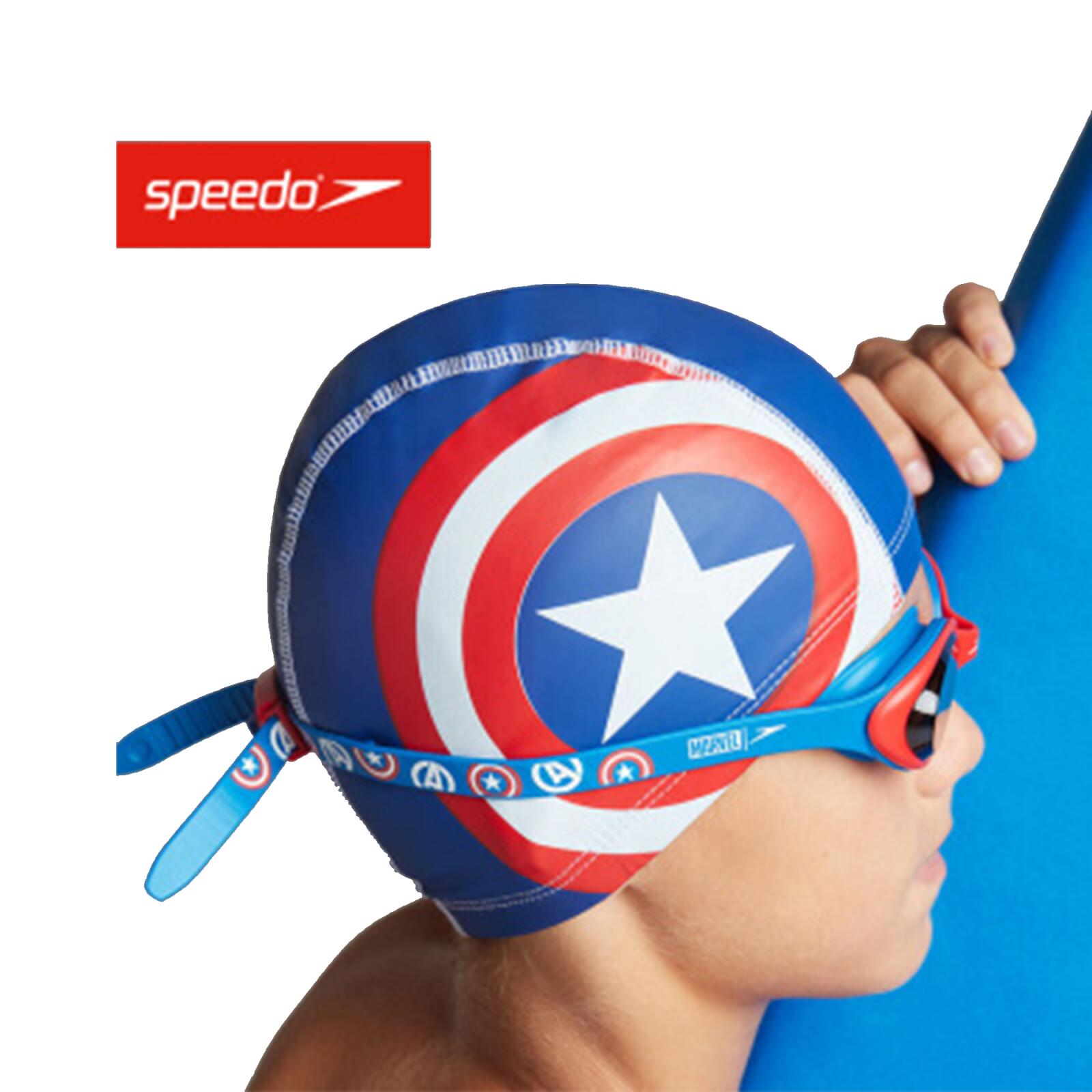 Okulary pływackie junior speedo avengers blue-smoke 5/7