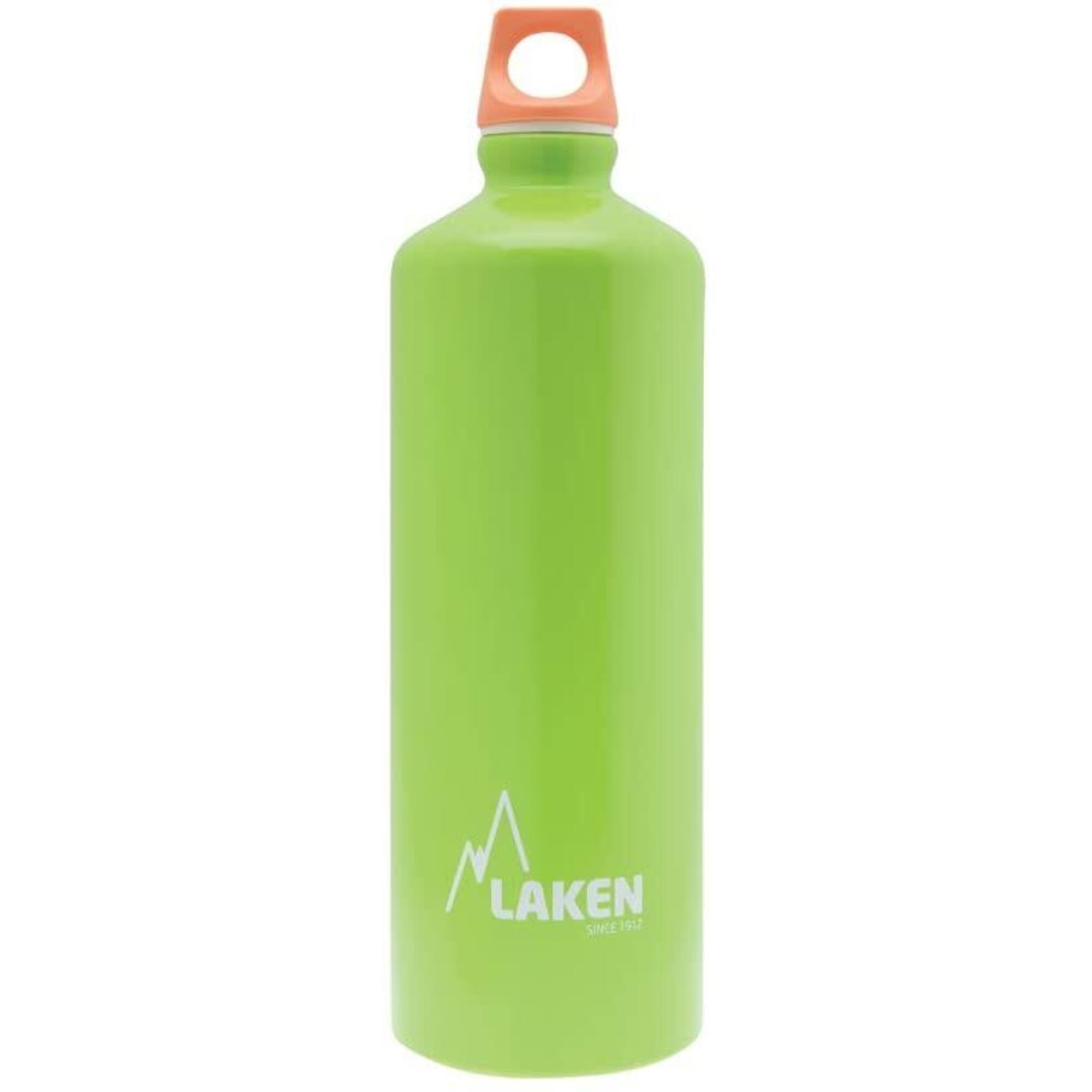 Laken - Bouteille D'Eau En Aluminium Futura Avec Bouchon À Vis  - 1 Litre Laken - Gourde - Orange|vert - 1 L - Decathlon
