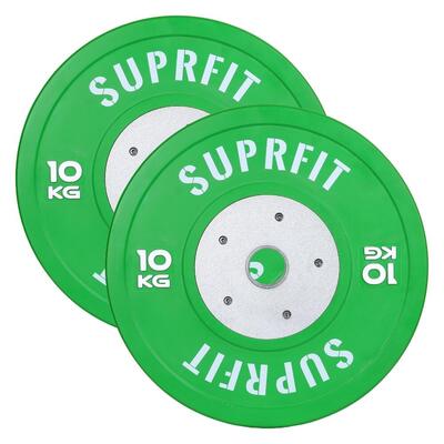 Suprfit pro competition bumper plate (paar) - 2 x 5 kg
