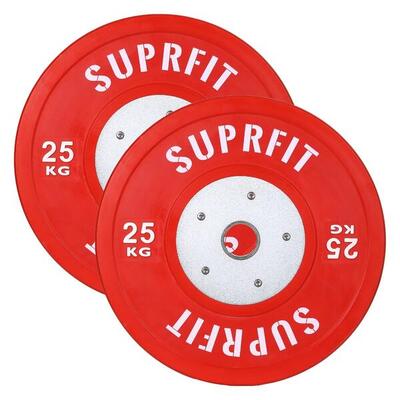 Suprfit pro competition bumper plate (paar) - 2 x 5 kg