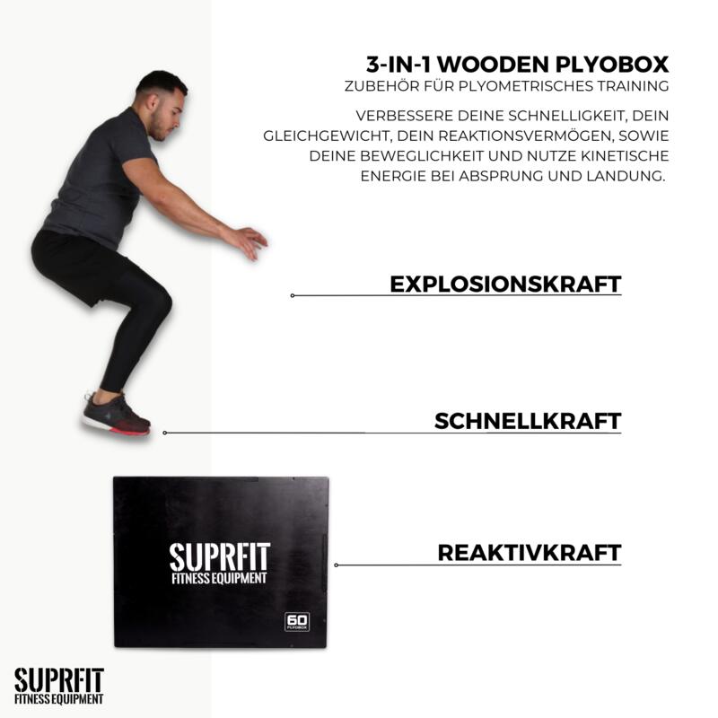 Suprfit Baltrun fekete fa Plyobox 3 az 1-ben