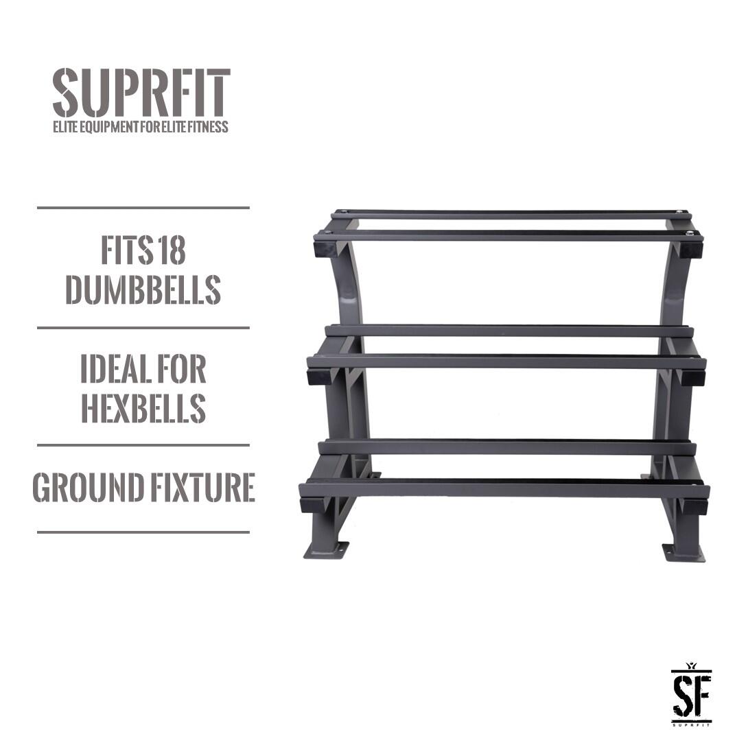 Suprfit Trautwin súlyzótartó állvány - szürke 3/5