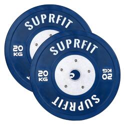 Suprfit Pro Competition Bumper Plate (Paar) - 2 x 20 kg