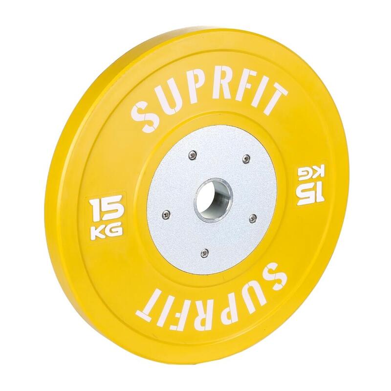 Suprfit Pro Competition Bumper Plate (enkel) - 15 kg