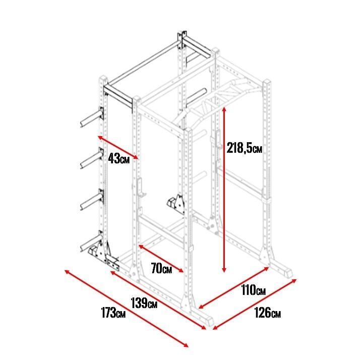 Power Rack Suprfit Rigmor Grigio