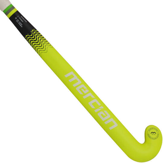 Mercian Genesis CF25 Adult Composite Hockey Stick, Fluo/Yellow/Carbon 1/4