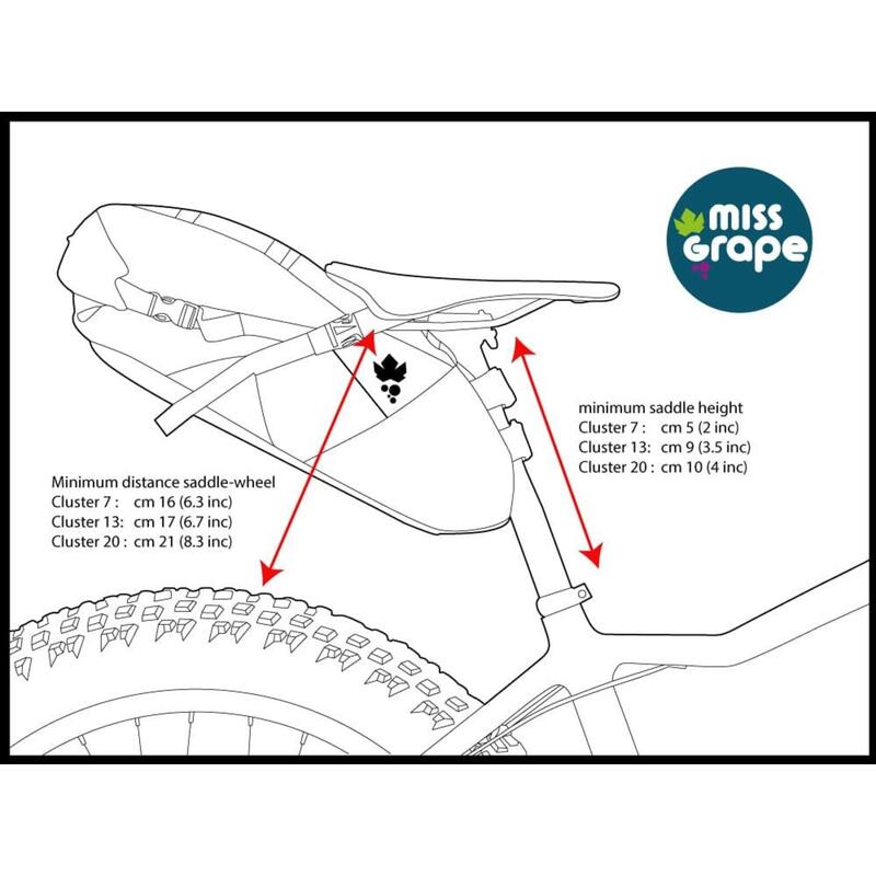 Sacoche de selle Cluster 13 Adventure Waterproof bikepacking
