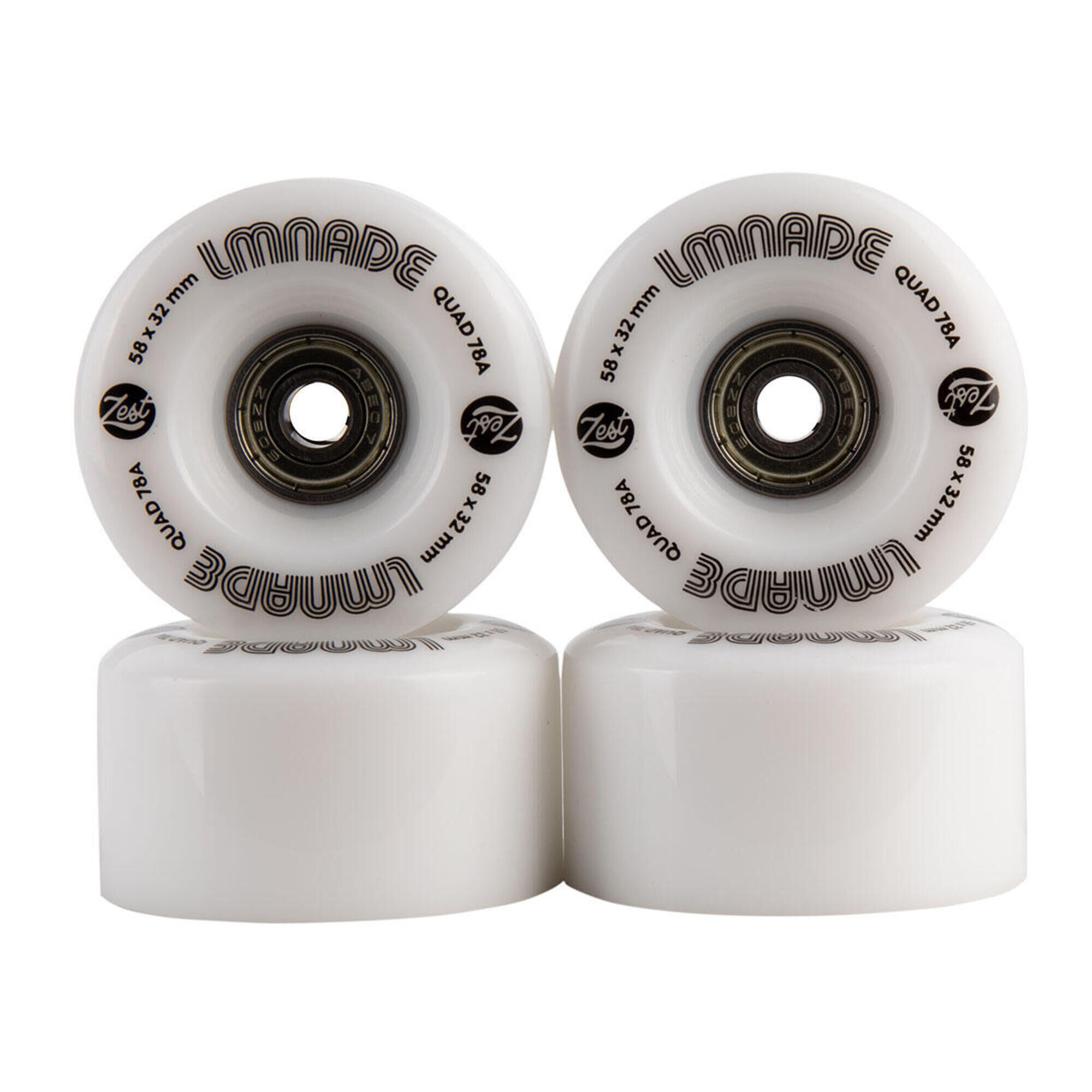 LMNADE LMNADE Zest Roller Skate Wheels - White