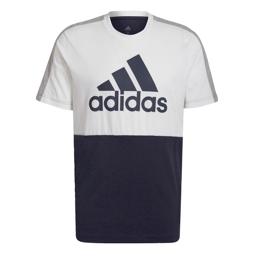 Koszulka Mężczyzna Adidas Essentials Colorblock Single Jersey biały