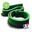 Banda circular de látex natural verde para musculación