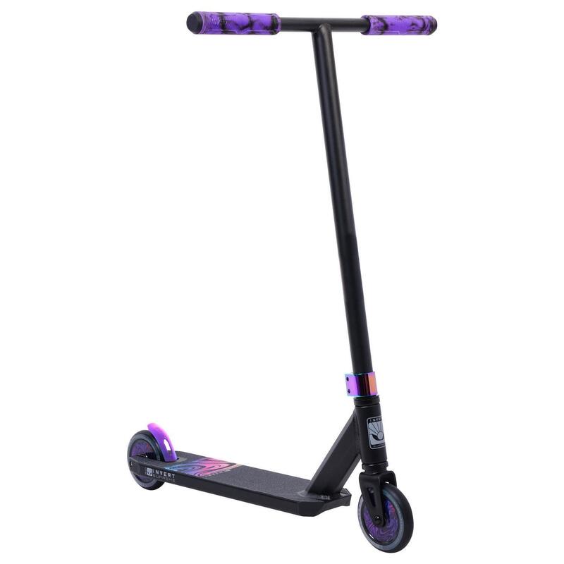Stunt Scooter for Ages 7-12, Neo Purple and Black