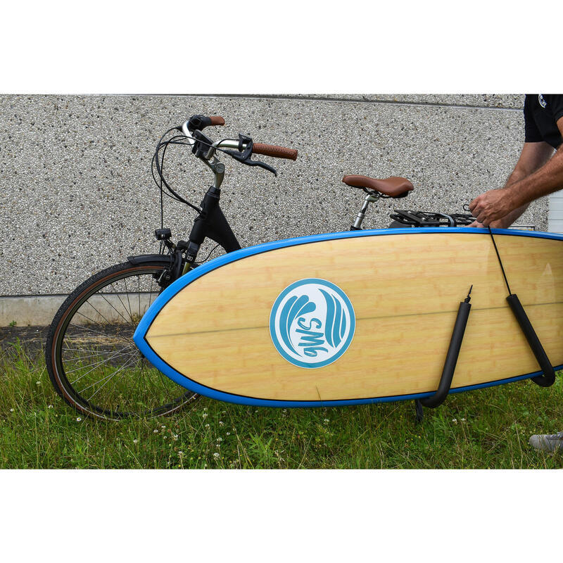 Porte surf pour porte-bagage 2 roues (vélo ou scooter)