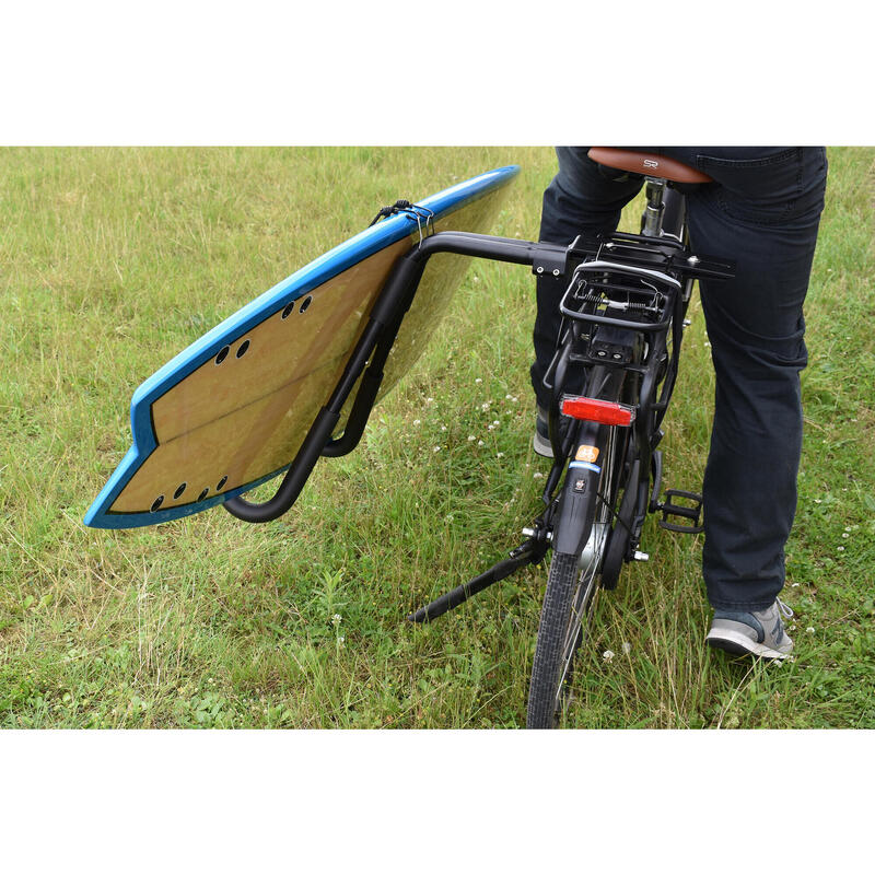 Portaequipajes de surf para portaequipajes de 2 ruedas (bicicleta o scooter)