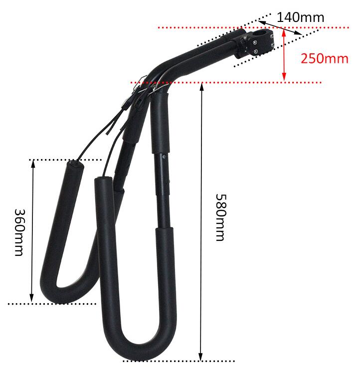 Surfhalter für Fahrradsattelstützen 2/5