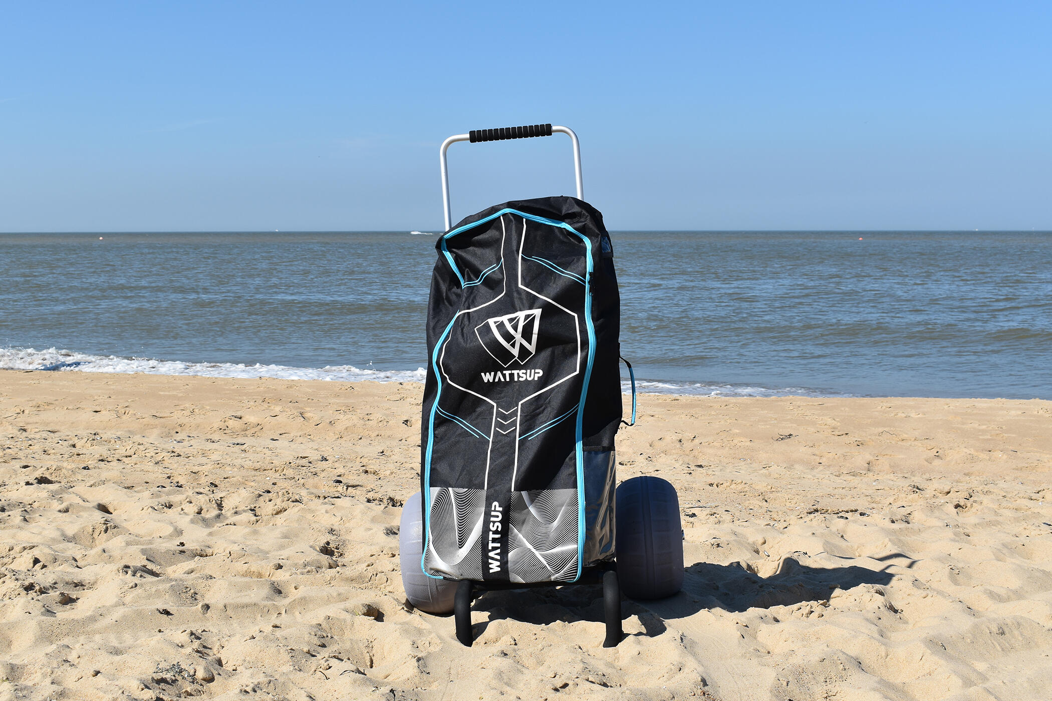 Aluminium trolley for paddle - balloon wheels ideal for sand 5/5
