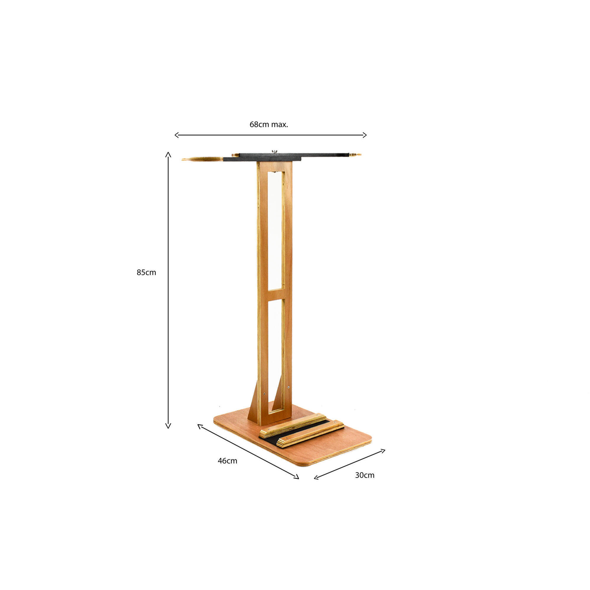 Supporto per surf in legno