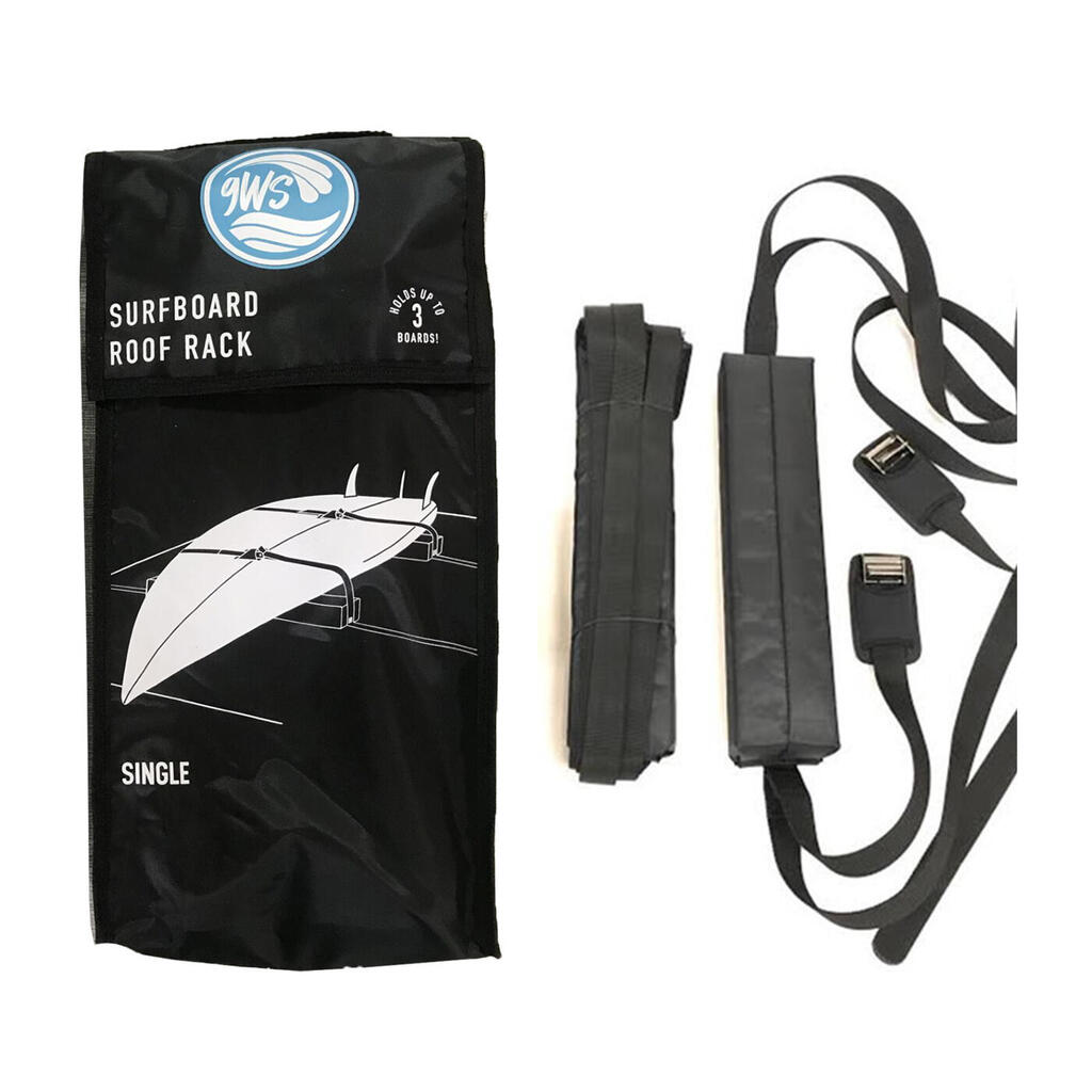2 removable soft roof racks for surfboard
