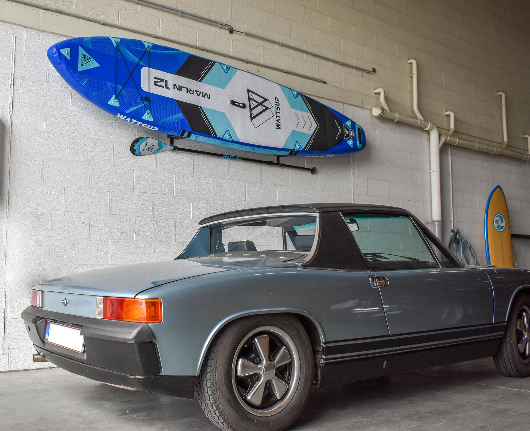 Rangement mural 1 surf ou paddle avec rangement rame 3/5
