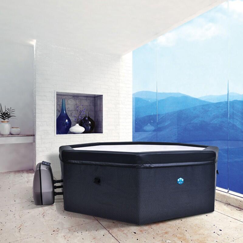 Halfharde Spa Octopus Zeshoekig 5 Personen 193 x 73 cm - Gevlochten PVC