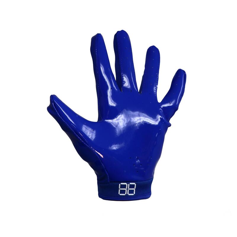  guanti da football americano pro ricevitore, RE,DB,RB, blu FRG-03
