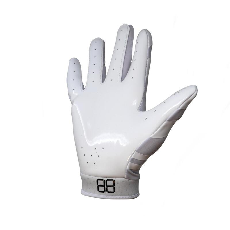  rękawice do futbolu amerykańskiego pro receiver, RE, DB, RB, White FRG-03