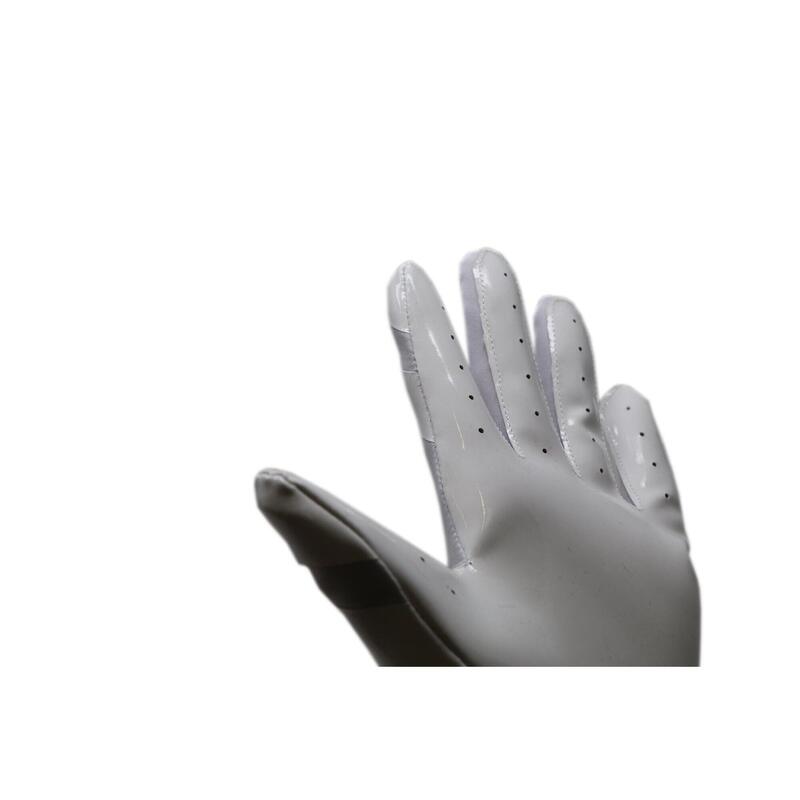 gants de football américain de pro receveur, RE,DB,RB, Blanc FRG-03