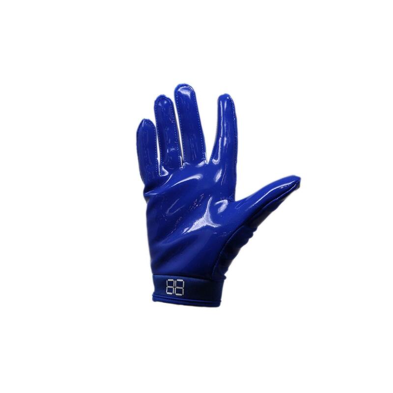 gants de football américain de pro receveur, RE,DB ,RB, Bleu FRG-03