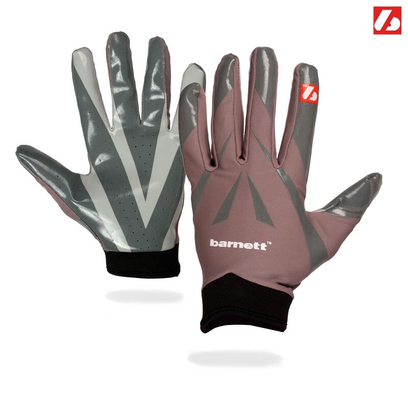 gants de football américain de pro receveur, RE,DB,RB Gris FRG-03