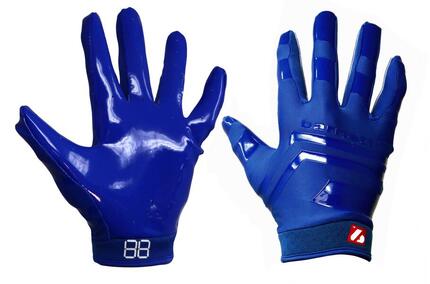 gants de football américain de pro receveur, RE,DB ,RB, Rouge FRG-03