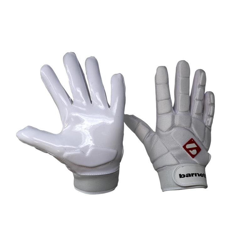 gants de football américain de linebacker pro, LB,RB,TE Blanc FKG-03
