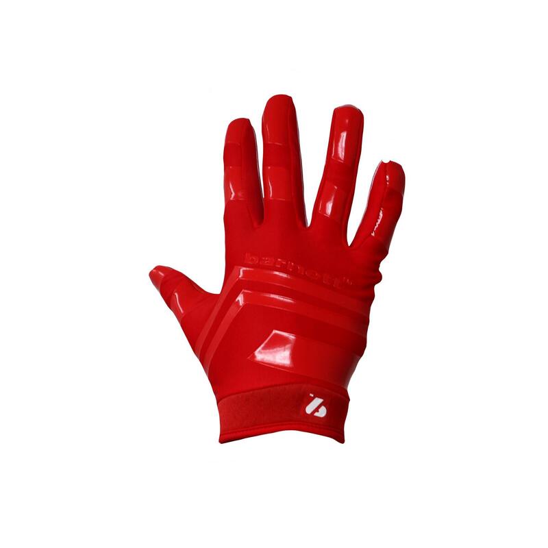 gants de football américain de pro receveur, RE,DB ,RB, Rouge FRG-03