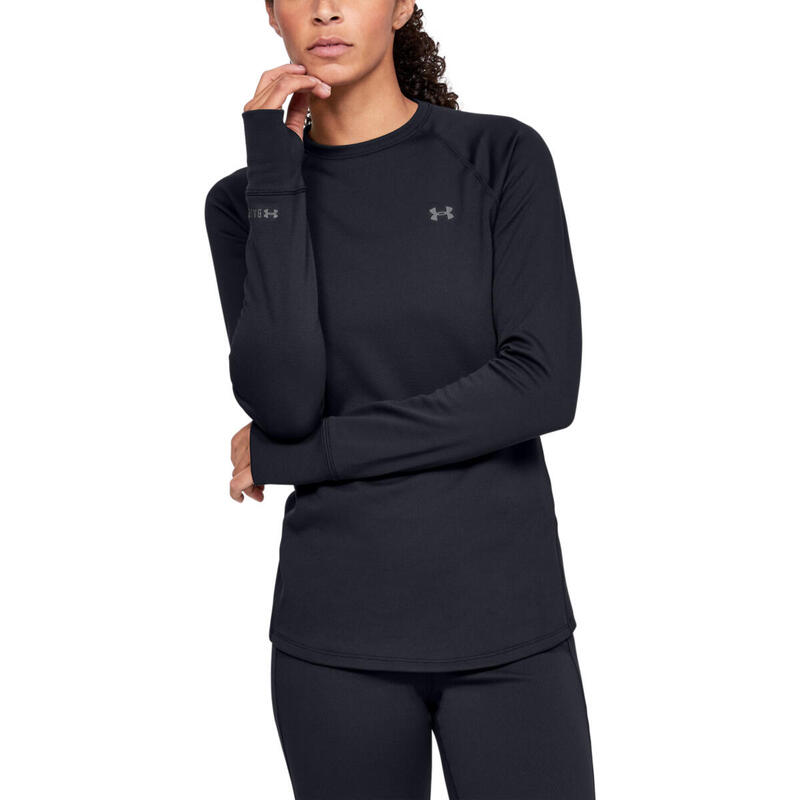 Bluza femei Under Armour Base Crew, Negru