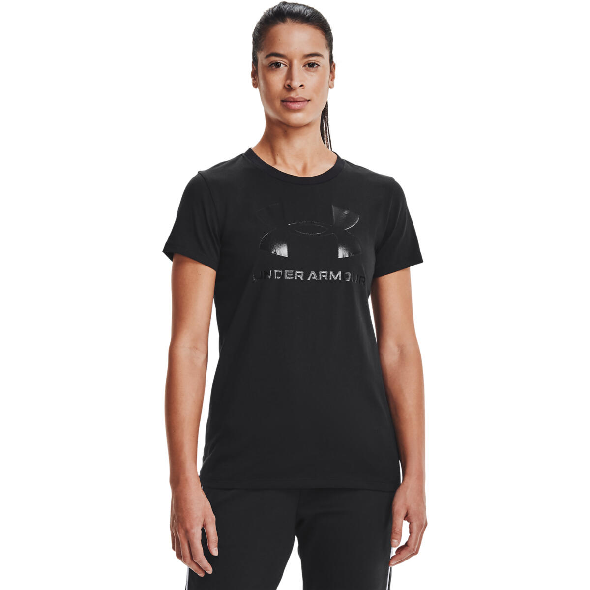 Koszulka z krótkim rękawem Damska Under Armour Sportstyle Czarny