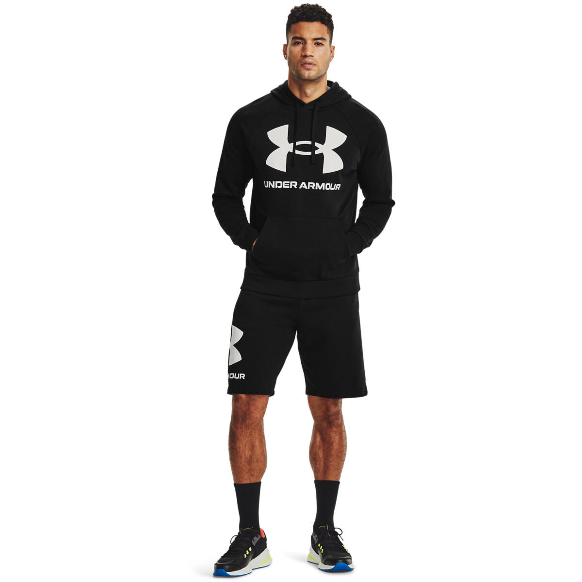 Felpa con Cappuccio Uomo Rival Fleece Big Logo 3/7