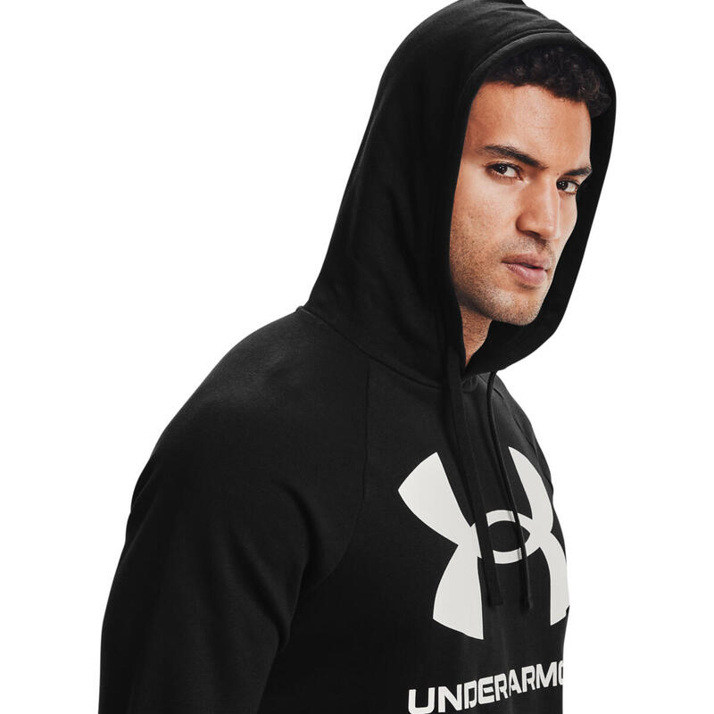 Hoodie Under Armour Rival Fleece Big Logo, Preto, Homens