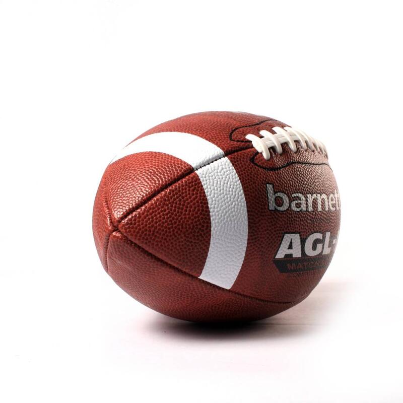Ballon de football américain match, polyuréthane, marron AGL-1
