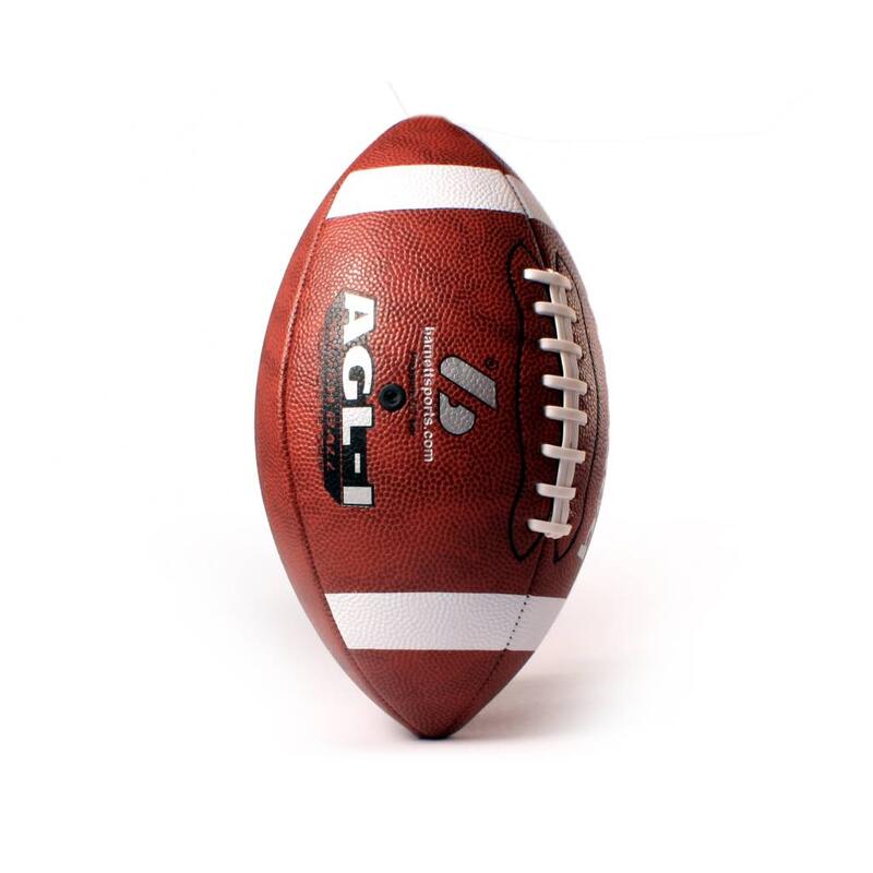 Ballon de football américain match, polyuréthane, marron AGL-1
