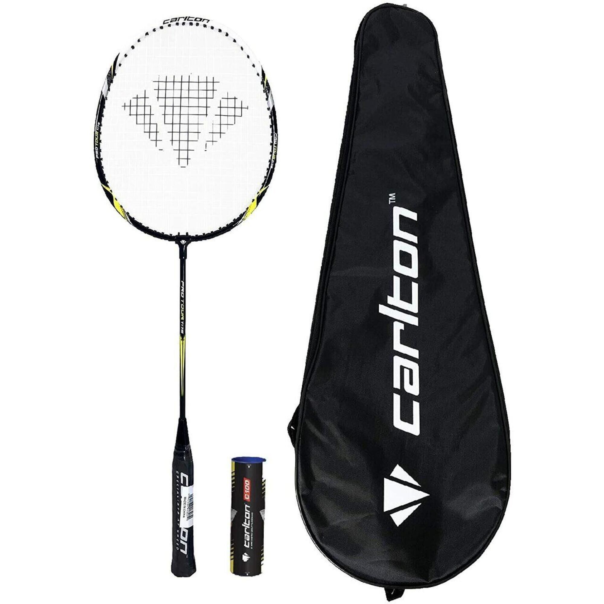 CARLTON Carlton Pro Tour Badminton Racket + 6 Shuttles