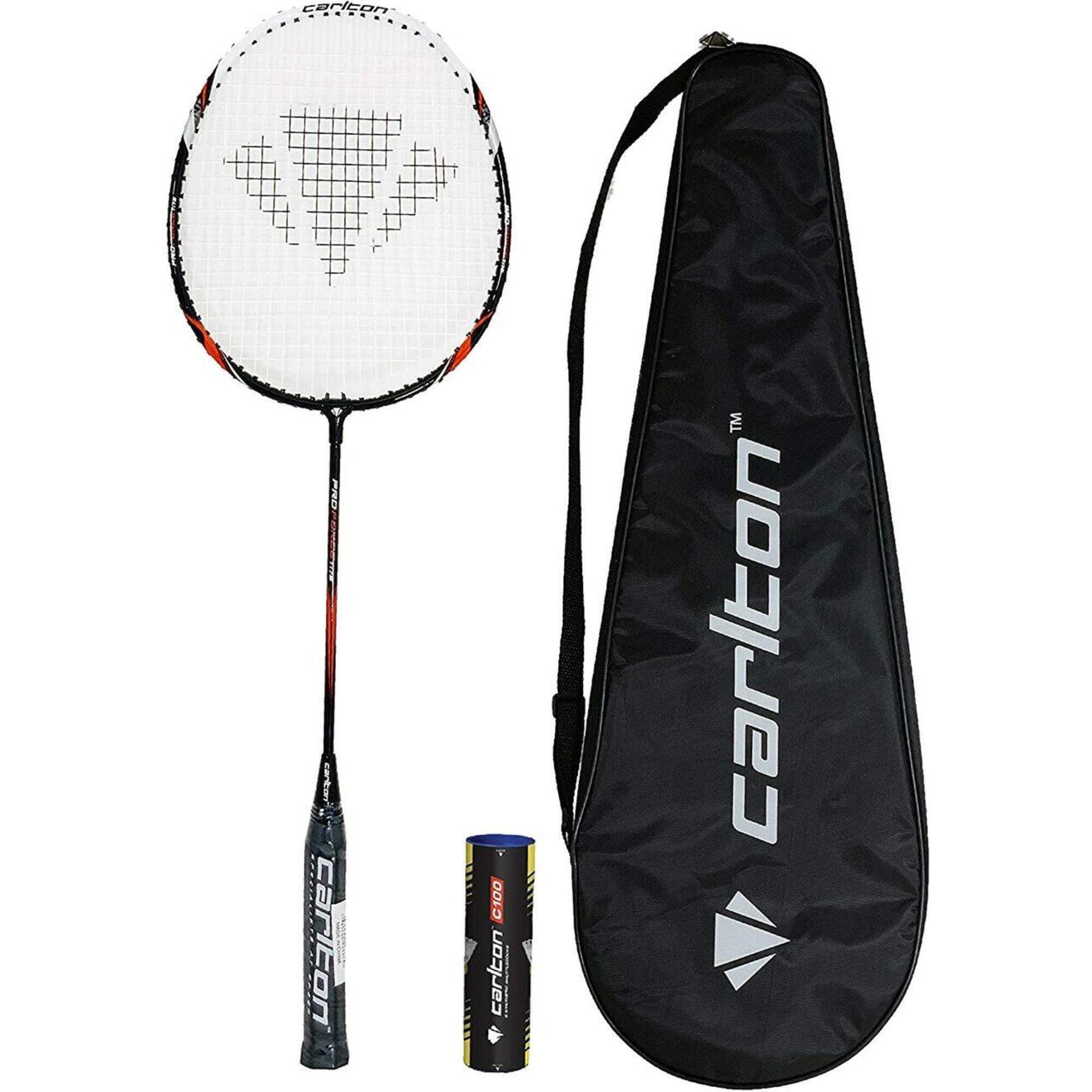 Carlton Pro Force Badminton Racket & 6 Shuttles 1/2