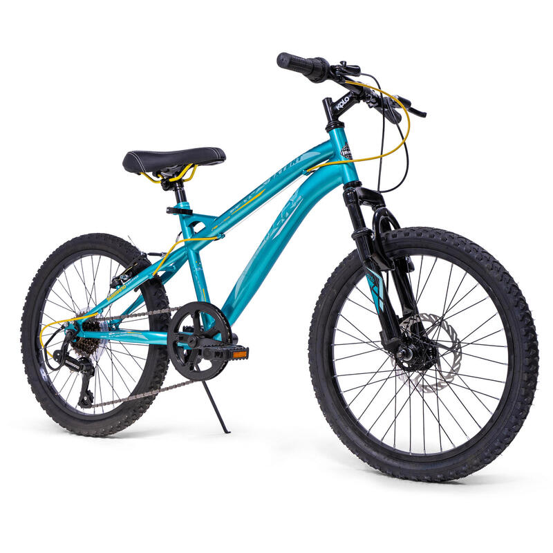 Huffy Extent Kids Mountain Bike 20" Wheel 6-9 Years 6 Speed - Aqua Blue